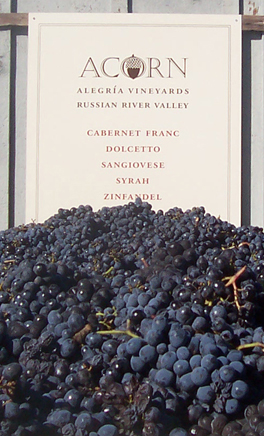 ACORN Winery sign