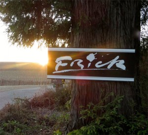 Frick Winery sign