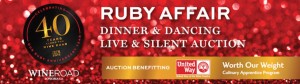 Ad for the Wine Road's Ruby Affair