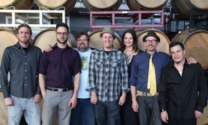 The folks from Sonoma Barrel Design and Decor who created the Art of Oak pieces.