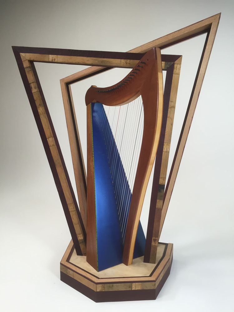 Art of Oak Harp is on view at the Luther Burbank Center for the Arts
