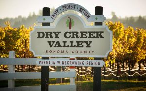 Dry Creek Valley welcome sign