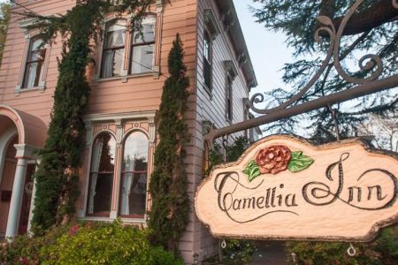 sign for Camellia Inn