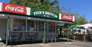 front of Pick's Drive In