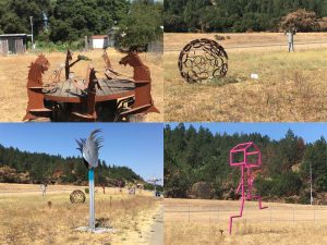 Just some of the artwork along the Sculpture Trail.