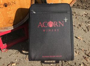 A Wine Check bag from ACORN Winery.