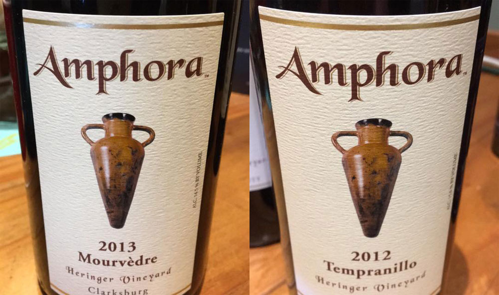 image of Amphora Winery's 2013 Mourvedre and 2010 Tempranillo