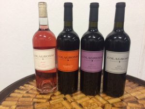 Four of Colagrossi's lesser-known Italian varietals including Ciliegiolo.