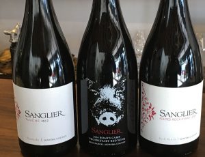 Sanglier Cellars offers Rhone varietals plus their Boar's Camp is a GSM blend.