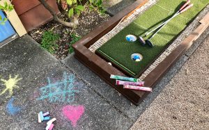 Harvest Moon Winery offers kids Otter Pops, chalk to use on the courtyard patio, and a fun golf game.