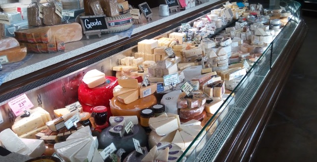 View of the cheese counter at Big John's Market