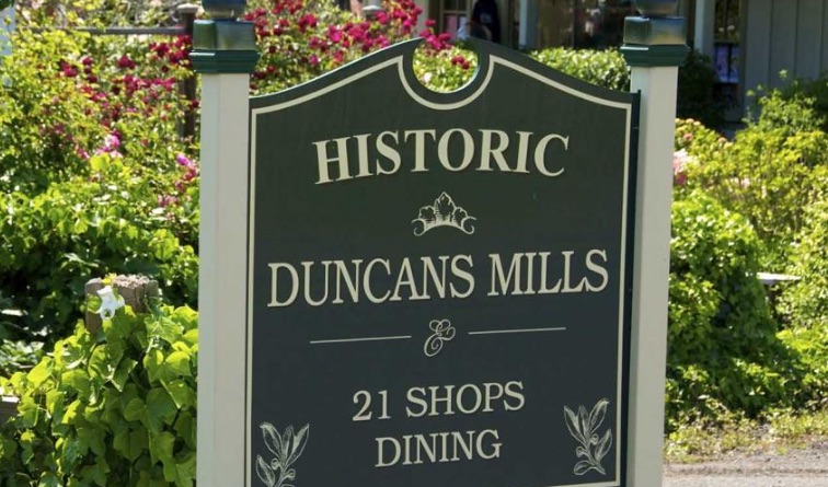 Sign for Historic Duncans Mills