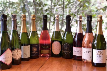 Sparkling wine along the wine road