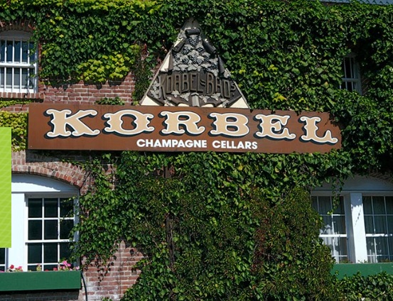 Ivy covered walls at Korbel Winery