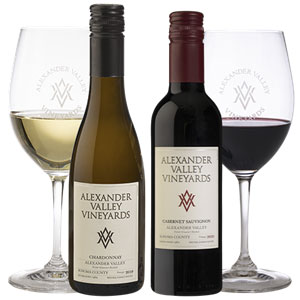 Alexander Valley Vineyards Happy Hour Pack featuring two 375ml bottles