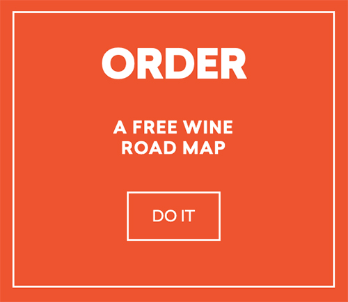 Orange box with white words "ORDER a free Wine Road Map, Do It."
